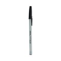 Universal Ballpoint Pen, Stick, Fine 0.7 mm, Black Ink, Gray Barrel, 12PK UNV27420